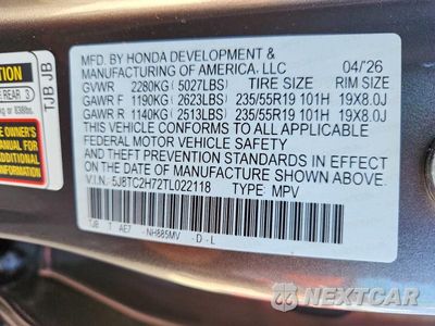 Zdjęcie 13 z 13 samochodu: 2026 ACURA RDX ADVANCE VIN:5J8TC2H72TL022118 - miniatura