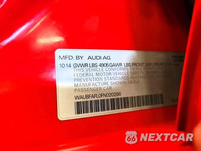 Zdjęcie 12 z 12 samochodu: 2015 AUDI A4 PREMIUM VIN:WAUBFAFL0FN020286 - miniatura