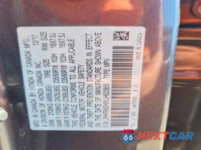 Zdjęcie 13 z 13 samochodu: 2018 HONDA CR-V EXL VIN:2HKRW2H8XJH620855 - miniatura