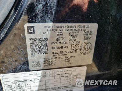 Zdjęcie 12 z 12 samochodu: 2017 CHEVROLET SILVERADO K1500 VIN:1GCVKNEC5HZ406721 - miniatura