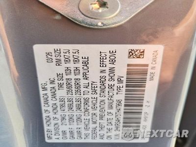 Zdjęcie 12 z 12 samochodu: 2026 HONDA CR-V EXL VIN:2HKRS4H75TH479646 - miniatura