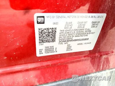 Zdjęcie 14 z 14 samochodu: 2024 CHEVROLET BLAZER 2LT VIN:3GNKBHR49RS155800 - miniatura