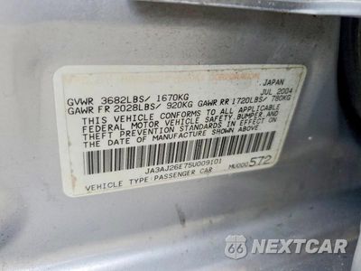Zdjęcie 12 z 12 samochodu: 2005 MITSUBISHI LANCER ES VIN:JA3AJ26E75U009101 - miniatura
