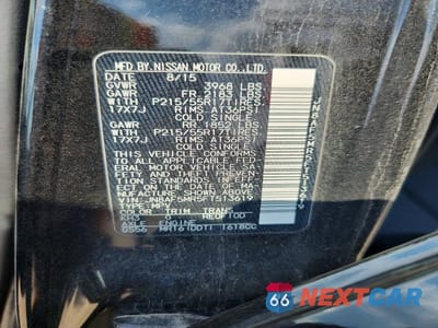 Zdjęcie 12 z 12 samochodu: 2015 NISSAN JUKE S VIN:JN8AF5MR5FT513619 - miniatura