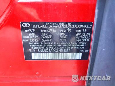 Zdjęcie 13 z 13 samochodu: 2020 HYUNDAI SANTA FE SE VIN:5NMS23ADXLH138557 - miniatura