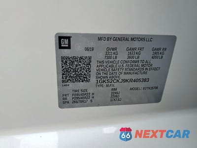 Zdjęcie 14 z 14 samochodu: 2019 GMC YUKON DENALI VIN:1GKS2CKJ9KR405383 - miniatura