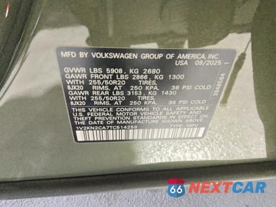 Zdjęcie 13 z 13 samochodu: 2026 VOLKSWAGEN ATLAS SE VIN:1V2KN2CA7TC514259 - miniatura