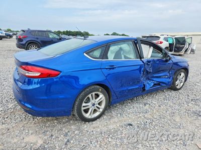 Trzecie zdjęcie samochodu z tyłu: 2018 FORD FUSION S HYBRID VIN:3FA6P0UU3JR122054 - miniatura