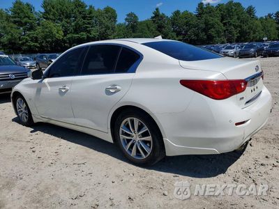 Drugie zdjęcie samochodu z przodu: 2014 INFINITI Q50 PREMIUM VIN:JN1BV7AR4EM704527 - miniatura