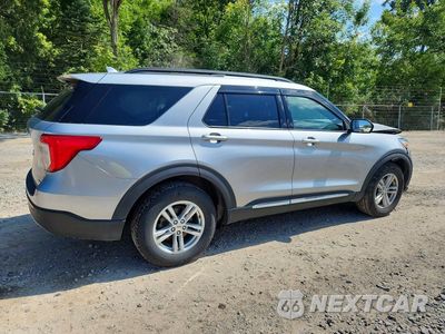 Trzecie zdjęcie samochodu z tyłu: 2020 FORD EXPLORER XLT VIN:1FMSK8DH5LGB72744 - miniatura