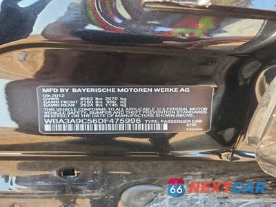 Zdjęcie 12 z 12 samochodu: 2013 BMW 335 I VIN:WBA3A9C56DF475996 - miniatura