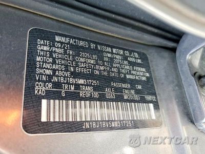 Zdjęcie 12 z 12 samochodu: 2021 NISSAN ROGUE SPORT SV VIN:JN1BJ1BV5MW317251 - miniatura