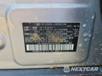 Zdjęcie 13 z 13 samochodu: 2019 SUBARU OUTBACK 2.5I LIMITED VIN:4S4BSANC4K3204664 - miniatura