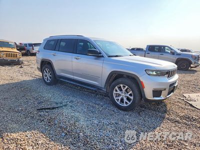 Czwarte zdjęcie samochodu z boku: 2021 JEEP GRAND CHEROKEE L LIMITED VIN:1C4RJKBG4M8110163 - miniatura