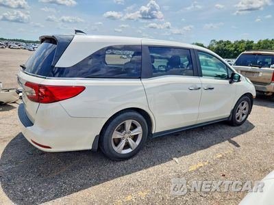 Trzecie zdjęcie samochodu z tyłu: 2018 HONDA ODYSSEY EXL VIN:5FNRL6H7XJB104534 - miniatura