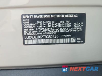 Zdjęcie 13 z 13 samochodu: 2026 BMW X5 XDRIVE50E VIN:5UX43EU02T9382370 - miniatura