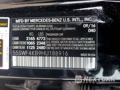 Zdjęcie 12 z 12 samochodu: 2017 MERCEDES-BENZ C 300 4MATIC VIN:55SWF4KB9HU188916 - miniatura