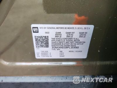 Zdjęcie 13 z 13 samochodu: 2023 CHEVROLET EQUINOX LT VIN:3GNAXKEG9PL103083 - miniatura