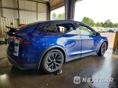 Trzecie zdjęcie samochodu z tyłu: 2022 TESLA MODEL X VIN:7SAXCBE60NF341411 - miniatura