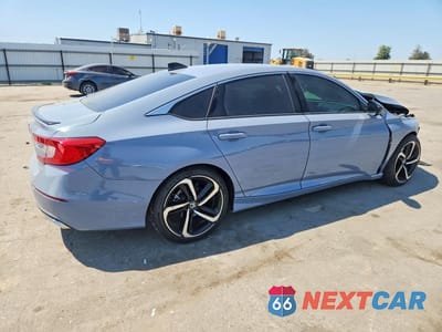 Trzecie zdjęcie samochodu z tyłu: 2022 HONDA ACCORD SPORT VIN:1HGCV1F33NA063179 - miniatura