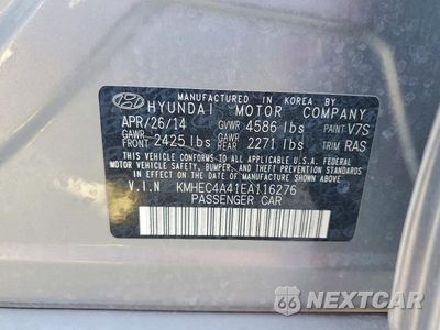Zdjęcie 12 z 12 samochodu: 2014 HYUNDAI SONATA HYBRID VIN:KMHEC4A41EA116276 - miniatura