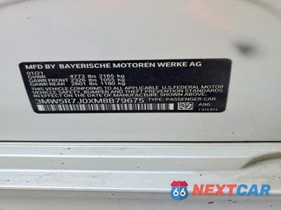 Zdjęcie 12 z 12 samochodu: 2021 BMW 330XI VIN:3MW5R7J0XM8B79675 - miniatura