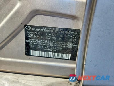 Zdjęcie 12 z 12 samochodu: 2011 HYUNDAI SONATA LIMITED VIN:5NPEC4AC1BH203708 - miniatura