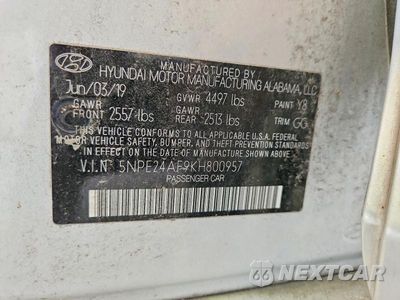 Zdjęcie 13 z 13 samochodu: 2019 HYUNDAI SONATA SE VIN:5NPE24AF9KH800957 - miniatura