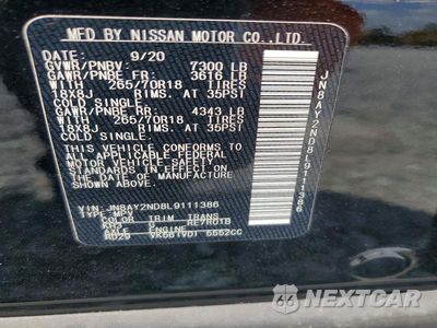 Zdjęcie 13 z 13 samochodu: 2020 NISSAN ARMADA SV VIN:JN8AY2ND8L9111386 - miniatura