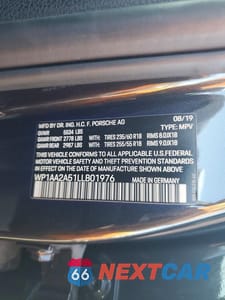 Zdjęcie 14 z 14 samochodu: 2020 PORSCHE MACAN VIN:WP1AA2A51LLB01976 - miniatura