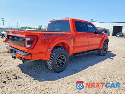Trzecie zdjęcie samochodu z tyłu: 2023 FORD F150 RAPTOR VIN:1FTFW1RG3PFC76484 - miniatura