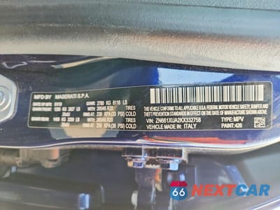 Zdjęcie 13 z 13 samochodu: 2019 MASERATI LEVANTE VIN:ZN661XUA2KX332758 - miniatura