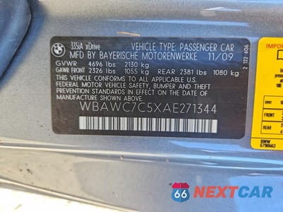 Zdjęcie 13 z 13 samochodu: 2010 BMW 335 XI VIN:WBAWC7C5XAE271344 - miniatura