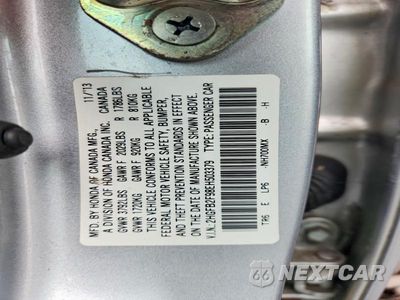Zdjęcie 12 z 12 samochodu: 2014 HONDA CIVIC EXL VIN:2HGFB2F98EH503379 - miniatura