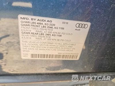 Zdjęcie 12 z 12 samochodu: 2018 AUDI Q3 PREMIUM PLUS VIN:WA1JCCFS4JR029448 - miniatura