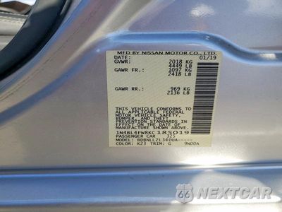Zdjęcie 13 z 13 samochodu: 2019 NISSAN ALTIMA PLATINUM VIN:1N4BL4FW8KC185019 - miniatura