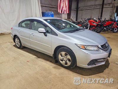 Czwarte zdjęcie samochodu z boku: 2013 HONDA CIVIC LX VIN:2HGFB2F51DH539703 - miniatura