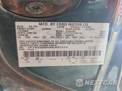Zdjęcie 12 z 12 samochodu: 2010 FORD F250 SUPER DUTY VIN:1FTSX2B50AEA57313 - miniatura