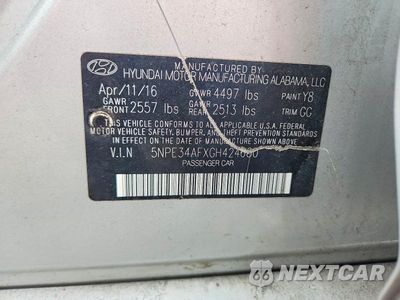 Zdjęcie 12 z 12 samochodu: 2016 HYUNDAI SONATA SPORT VIN:5NPE34AFXGH424600 - miniatura