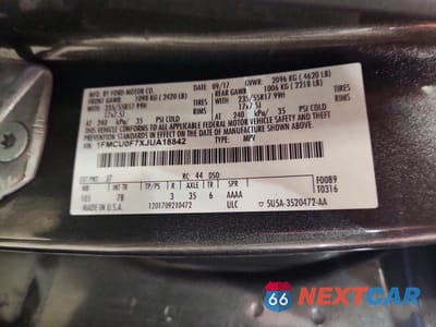 Zdjęcie 13 z 13 samochodu: 2018 FORD ESCAPE S VIN:1FMCU0F7XJUA18842 - miniatura