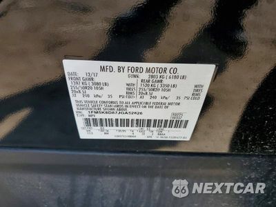 Zdjęcie 13 z 13 samochodu: 2018 FORD EXPLORER XLT VIN:1FM5K8D87JGA52826 - miniatura