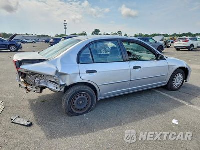 Trzecie zdjęcie samochodu z tyłu: 2001 HONDA CIVIC LX VIN:2HGES16581H598880 - miniatura