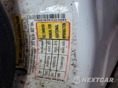 Zdjęcie 12 z 12 samochodu: 2018 FORD FOCUS S VIN:1FADP3E28JL215883 - miniatura
