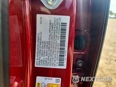 Zdjęcie 13 z 13 samochodu: 2026 HONDA ACCORD SE VIN:1HGCY1F46TA014037 - miniatura