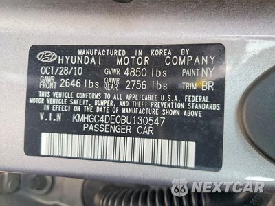 Zdjęcie 13 z 13 samochodu: 2011 HYUNDAI GENESIS 3.8L VIN:KMHGC4DE0BU130547 - miniatura