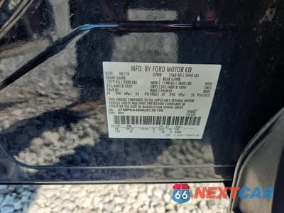 Zdjęcie 14 z 14 samochodu: 2019 FORD EDGE SEL VIN:2FMPK4J90KBC58190 - miniatura