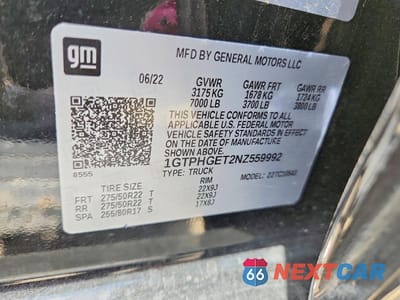 Zdjęcie 12 z 12 samochodu: 2022 GMC SIERRA C1500 DENALI VIN:1GTPHGET2NZ559992 - miniatura