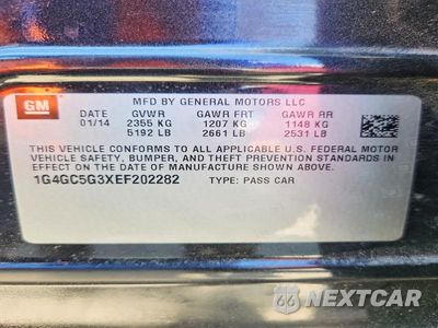 Zdjęcie 12 z 12 samochodu: 2014 BUICK LACROSSE VIN:1G4GC5G3XEF202282 - miniatura