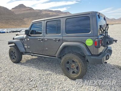 Drugie zdjęcie samochodu z przodu: 2018 JEEP WRANGLER UNLIMITED SAHARA VIN:1C4HJXEG7JW108709 - miniatura