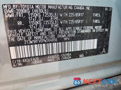 Zdjęcie 13 z 13 samochodu: 2023 TOYOTA RAV4 XLE VIN:2T3W1RFV0PW264856 - miniatura